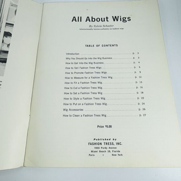 ALL ABOUT WIGS by SCHAEFER 1962 HOW TO SELL FIT CUT STYLE VTG Beauty Shop Decor - Picture 5 of 9